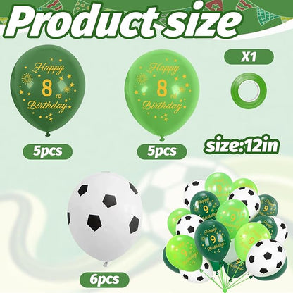 Soccer Balloons 7th Birthday Decorations - Image 2