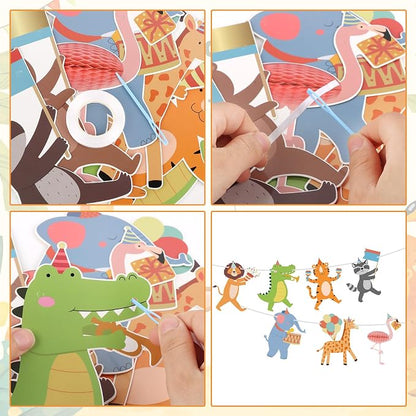Carnival Animals Banner Circus Party Animal Garland Animals Performers Banner - Image 3