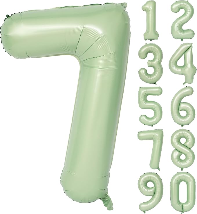 40" Olive green Number Balloon Helium Foil Mylar Balloon Birthday Digital 7 | by Exquisitehighqualitypartydecorationstomeetyoureveryneed%EF%BC%81