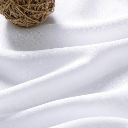 Snow White Linen Curtains 72 Inches Long - Image 4