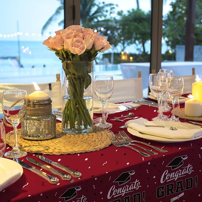 Graduation Tablecloths Graduation Party Table Decorations Waterproof Plastic - Image 4
