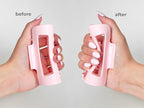 The Original Mello Hair Claw Clip Squishy Claw Clip Made in Korea Patent Pending 30021976 (Pink, Medium)