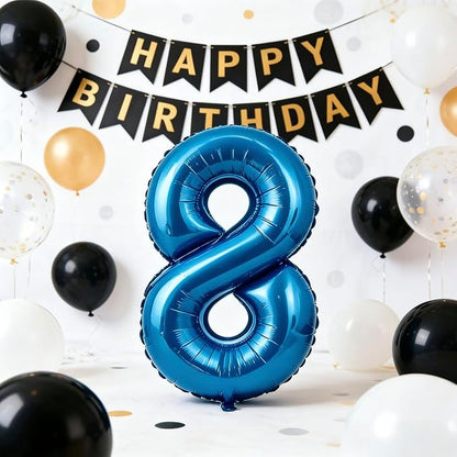 10 Pcs Blue Number 0-9 Balloons 16 Inch Number Mylar Foil Balloons Custom - Image 4