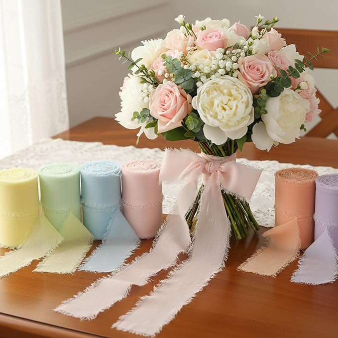 Pastel Macaron Chiffon Ribbon - Image 7