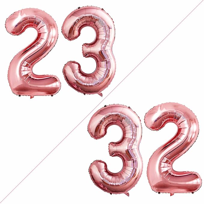 Number 23 Balloons for 23rd Birthday Party Decorations, 42 Inch Jumbo Foil by GOER