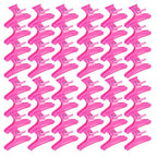 Ondder 48 Pcs Hot Pink Butterfly Hair Clips for Styling and Sectioning - Pro Claws Clamps for Cutting, Coloring - Hair Accessories for Women Girls