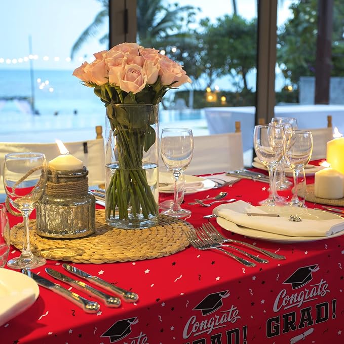 Graduation Party Decorations, Gongrats Grad Tablecover - Image 4