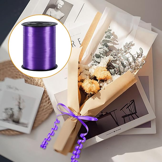 500 Yards Purple Curling Ribbon Balloon String Ribbon 1/5 Inch | Ribbon - Image 6