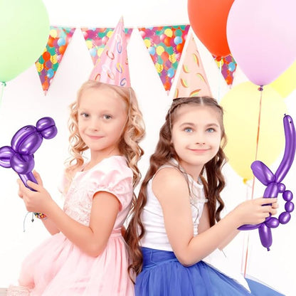 LXZFCRG 260 Long Balloons, Shiny Metallic Latex Twisting Balloon - Image 6