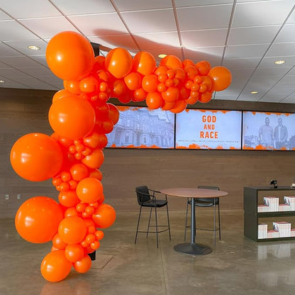 Voircoloria 90pcs Orange Balloons Garland Arch Kit, 18 12 10 5 Inch | - Image 5