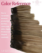 Moresoo Clip in Hair Extensions Real Human Hair for Women Short Human Hair Clip in Extensions Balayage Brown to Blonde 12 Inch Different Batches