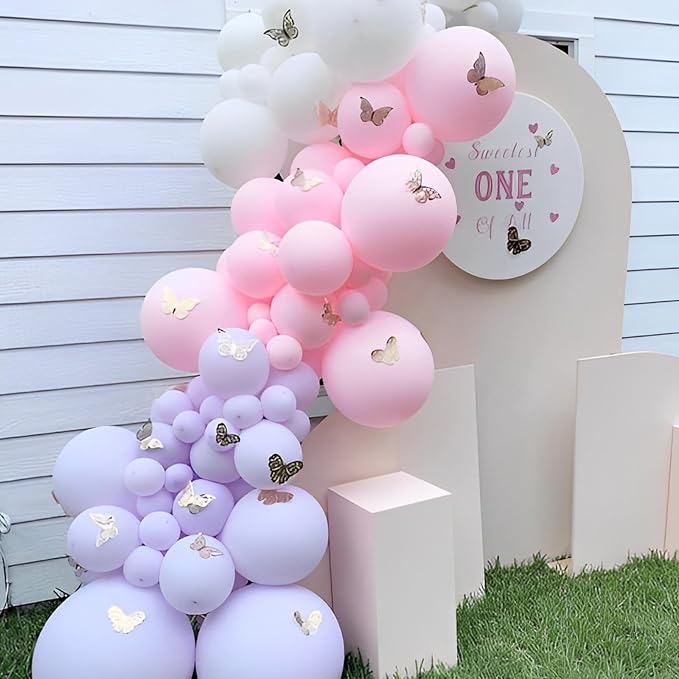 Voircoloria 110pcs Pastel Purple Light Purple Latex Party Balloons, 12inch | - Image 5