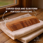 Neem wooden comb for women hair growth | Kacchi herb treated neem wood comb Wet or Dry Curly, Thin, Thick, Wavy, or Straight Hair - Natural Wood Comb for Women & Men (Wide Tooth)
