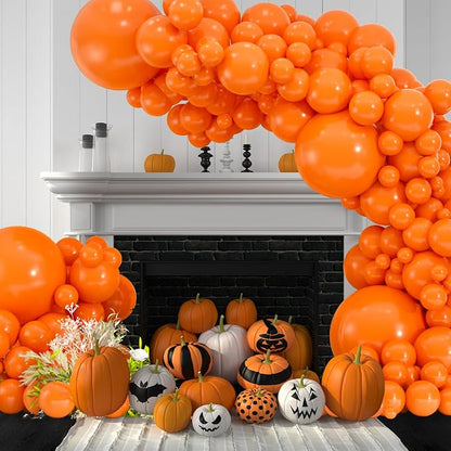 114pcs Orange Balloons Kit - Image 4