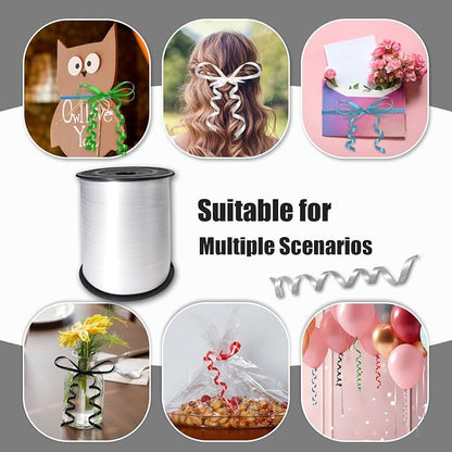 500 Yards Curling Ribbon， White Balloon String Ribbon，for Gift Wrapping，Party - Image 4