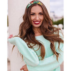 VELSCRUN 12 Pack Boho Headbands for Women and Girls - Wide Hair Accessories, Gift Set
