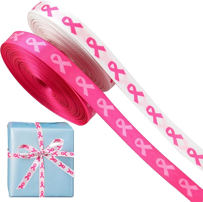 Breast Cancer Awareness Ribbons, 2 Rolls Breast Cancer Ribbons by Unknown