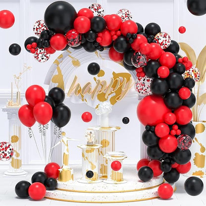 Red and Black Balloons Arch Kit - Image 7