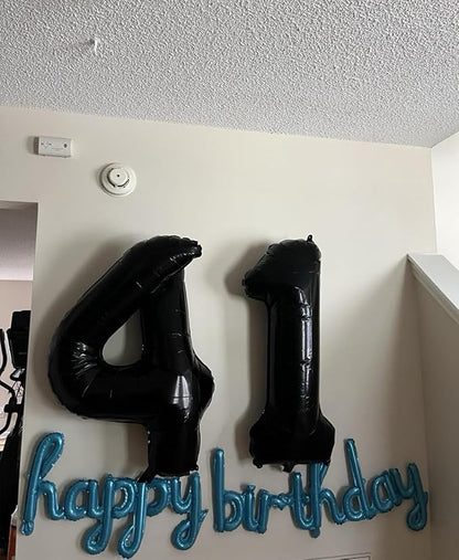 40 inch Number Balloon 0-9 Black Large Number 4 Balloons, Digital Balloons - Image 3