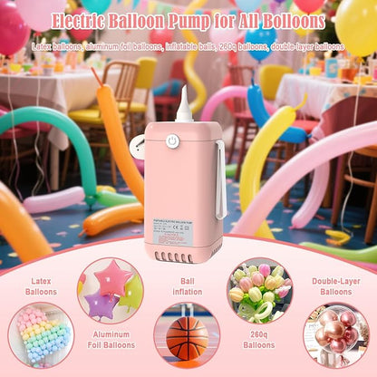 Ball Pump Balloon Pumps Electric, Balloon Pump Portable Long Animal Balloon Pump - Image 2
