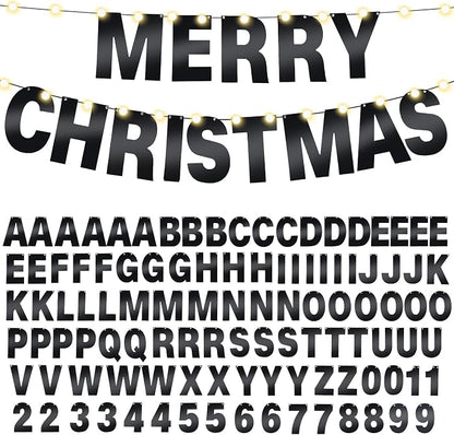 TaoBary 112 Pcs DIY Letter Kit Glitter Customizable Banner Letters Include 107 - Image 8