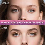 Eyelash & Eyebrow Color Kit, Professional Instant Lash & Brow Color Kit with Natural Results, Easy to Use, Eye Brow & Eye Lash Coloring Set DIY Hair Coloring for Salon Home Use 7ml (Coffee/Dark Brown)