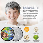 Silver Hair Wax, Temporary Hair Color for Kids, Washable & Nourishing Grey Hair Wax for Women & Men 2.12 Oz.