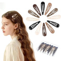 obeoby 30 Pcs 5 Colors Metal Snap Hair Clips, 2 Inch Hair Barrettes Hair Accessories for Women Girls