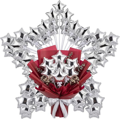 30 Pcs Mini Star Self Inflatable Balloons Bulk by Chitidr