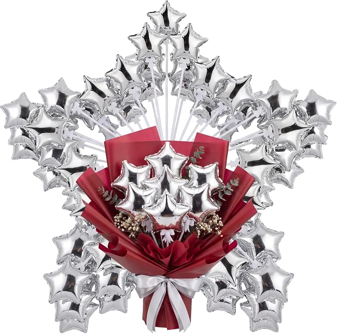 15 Pcs Mini Star Self Inflatable Balloons Bulk by Chitidr
