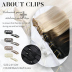 Moresoo Seamless Hair Extensions Clip in Black Clip in Extensions Real Human Hair Black Natural #1B Pure Skin Invisible for Women Long 120g/7pcs 16in