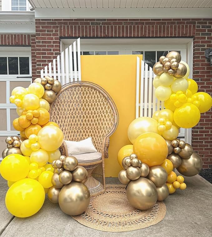 100pcs 12inch Yellow Balloons - Image 4