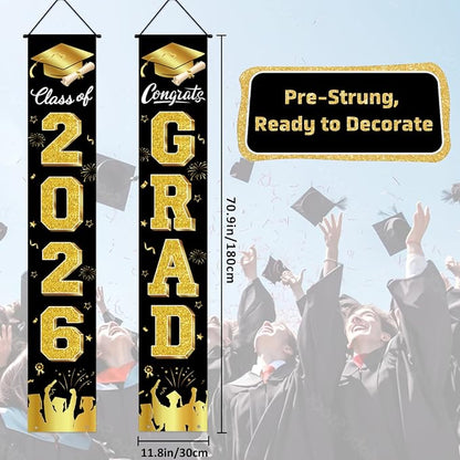 Graduation Decorations 2026 Porch Banner, Congrats Grad Decorations - Image 4