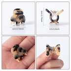 Cobahom 12Pcs 0.79 Inch Extra Small Claw Clips for Thin Thick Hair, Super Mini No-Slip Jaw Clips for Hair Styling, Tortoiseshell Small Hair Accessories for Women Girls