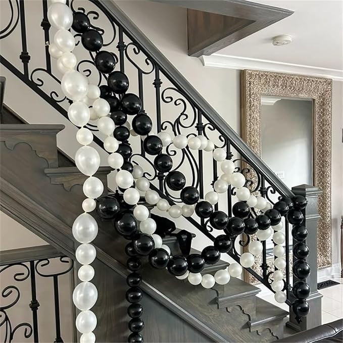 Pearl White Linking Balloons, Tails Balloon - Image 4