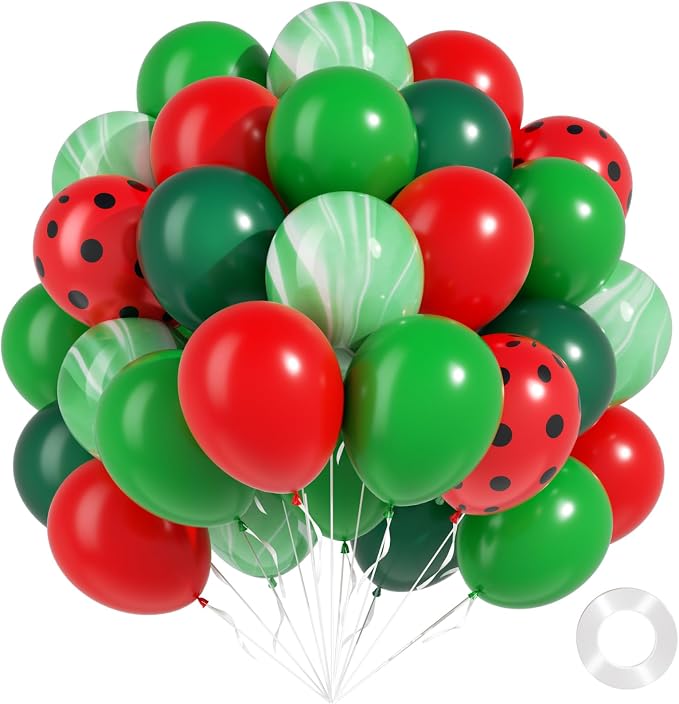 60pcs Watermelon Balloons 12inch by Unknown