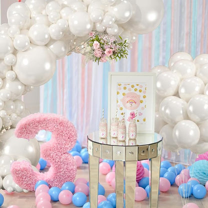 114pcs Pearl White Balloons Different Sizes, 18 12 10 5 inch Pearl Balloons | - Image 5