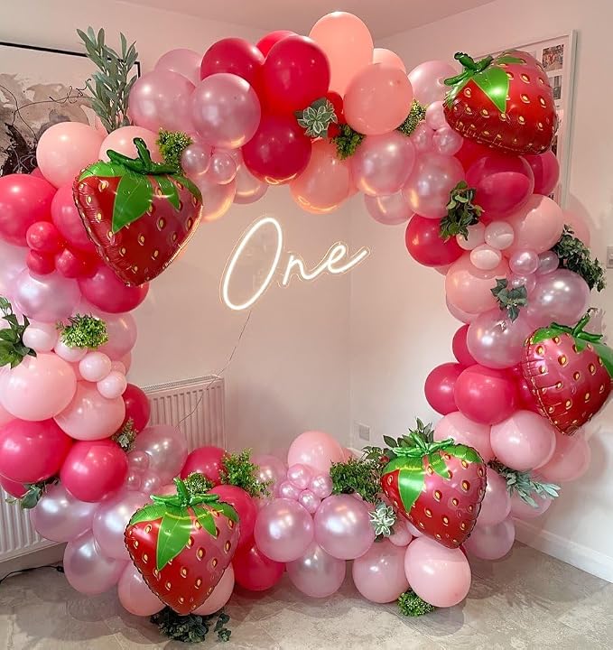 Strawberry Balloons Arch Kit - Image 7