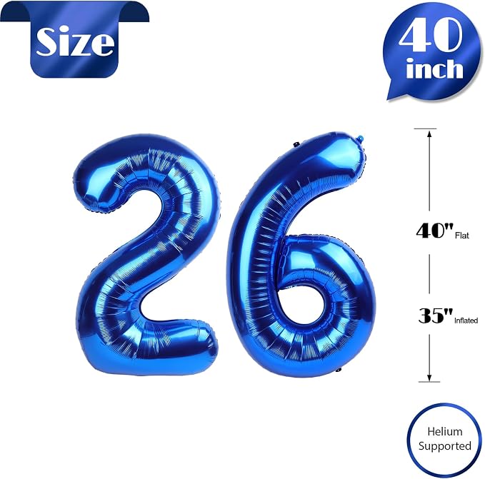 Navy Blue 26 Balloon - Image 5