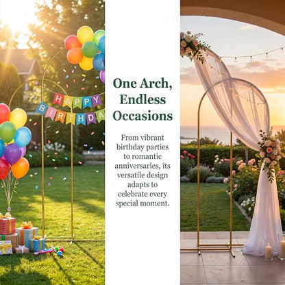 Metal Arch Backdrop Stand 6.6FT: Wedding Arch Frame - Image 8