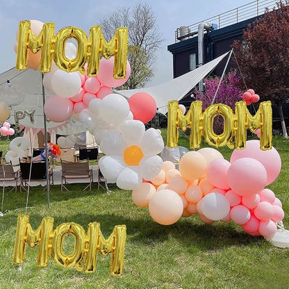 Letter Balloons Golden Mom Balloons Mother's Day Balloon Conjoined Mom Foil - Image 6