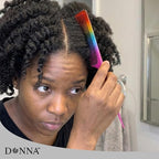 DONNA Bone Tail Comb – Assorted Color Pastel Styling Comb for Sectioning, Volume & Parting – Fine Tooth Hair Comb for Women, Men & Professionals (RAINBOW)