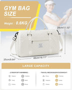 Gym Bag Womens,Travel Duffel Carry on Bag Sport Tote Bag Weekend Overnight Bag