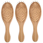3Pcs Natural Wide Tooth Scalp Massage Comb Ergonomic Hair Care Tool for Relief and Scalp Nourishment Lightweight Portable Design for Travel and Outdoor Activities