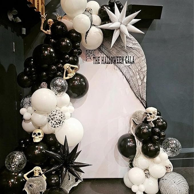Black and White Balloons Arch Kit - Image 2
