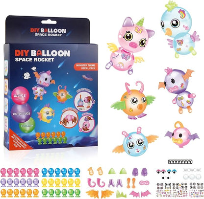 nicknack 170Pcs Magic Sticky Balloon Refill Kit DIY Crafts - Image 2
