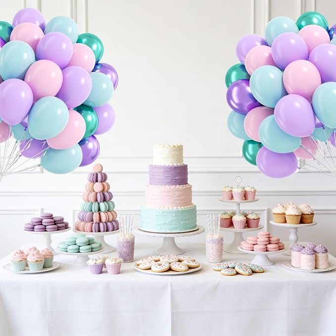 60pcs 12inch Mermaid Balloons - Image 7