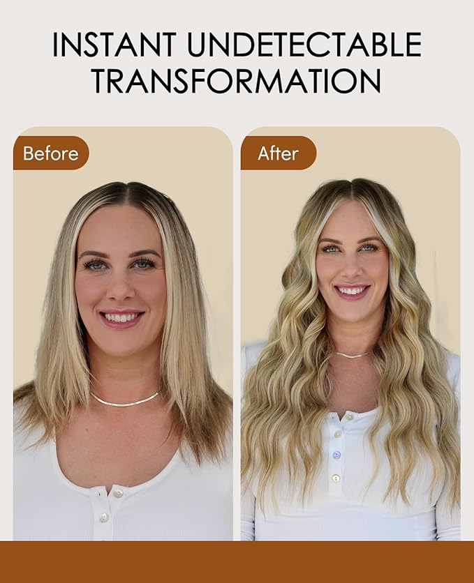 VINBAO Invisi Edge Tape in Hair Extensions Balayage Ombre Walnut Brown to Ash Brown and Blonde 45g 20pcs Injection Tape in Human Hair Extensions Invisible 16inch #3/8/22
