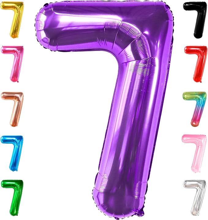 KatchOn, Giant Purpule Number 7 Balloon by KatchOn