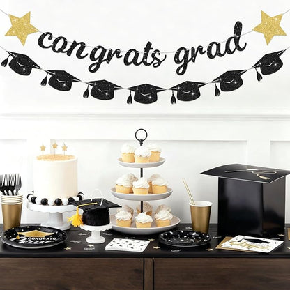 2026 Graduation Banners Party Decorations Black Class of 2026 - Image 6